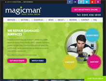 Tablet Screenshot of magicman.co.uk